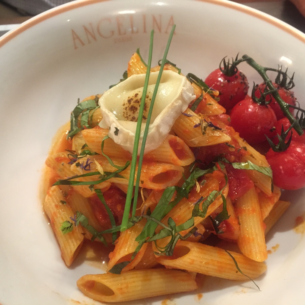 Penne, Spicy Tomatoo Concasse ~ roasted vine-cherry tomato, goat's cheese SGD 22.00